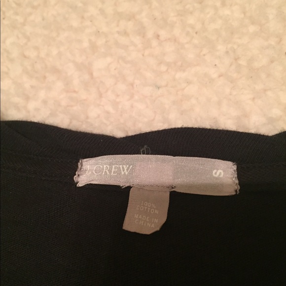 J. Crew Tshirt with Silk Flowers embellishment - Picture 3 of 4